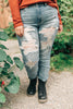 Fanciful Floral Leggings In White