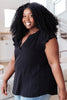 Fantastic Ruffle Sleeve in Black