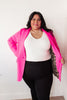 Fierce and Chic Blazer in Hot Pink