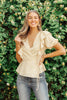 Folksong Floral Top in Yellow