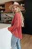 Forever Blooming Babydoll Top in Rust