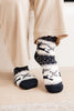 Fuzzy Holiday Socks In Black