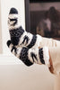 Fuzzy Holiday Socks In Black