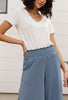 Go Get 'Em Gaucho Pants In Blue Gray