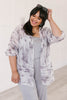 Gray Area Chiffon Kimono