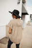 Gather Round Mocha Button Down