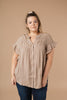 Gather Round Mocha Button Down