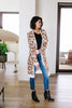 Giraffe Print Long Cardigan