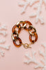 Gold & Tortoise Chunky Chain Bracelet