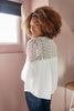 Gracie Lacey Shoulder Top In Ivory
