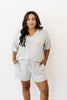 Gray Tone Animal Print Lounge Top