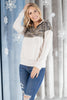 Half Camo Pullover in Oatmeal