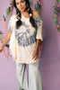 Sassy Swirl Tie Dye Tee In Gray