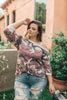 Hangout Top in Burgundy
