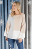 Happened Upon Patterns Sweater in Taupe