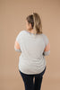 Home Base Contrast Long Sleeve Top In Heather Gray