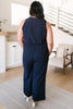 Hometown Girl Jumpsuit in Navy