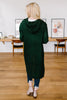 Hooded Cardigan in Hunter Green