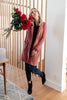Hooded and Laced Cardigan in Blush