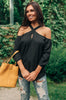 Hot Then Cold Blouse In Black
