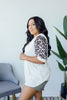 I Love Leopard Top In Ivory