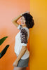 I Love Leopard Top In Ivory