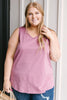 Jenna Basic Tank in Mauve