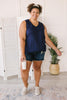 Jenna Basic Tank in Navy