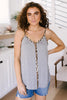 Just A Little Wild Camisole In Heather Gray