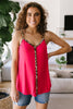 Just A Little Wild Camisole In Hot Pink