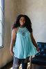 Just For Show Top In Aqua