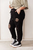 Kick Back Distressed Joggers In Black