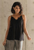 Lace Applique Camisole In Black