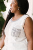 Let's Go Halfsies Tank in Taupe