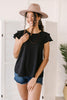 Light and Linen Top in Black