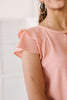 Light and Linen Top in Coral