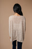 Lightweight Striped Pullover In Taupe