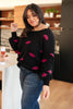 Luscious Lips Top in Black
