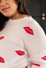 Luscious Lips Top in White