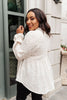 Madeline Polkadot Top in Ivory