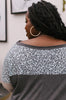 Maggie Raglan Top in Charcoal