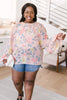 Maisy Floral Blouse in Peach