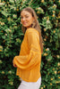 Mango Tango V-Neck Top