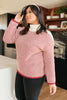 Mess With Your Mind Sweater in Wine