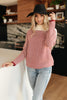 Mess With Your Mind Sweater in Wine