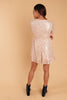 Mia Sequin Dress in Rose Gold
