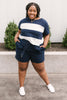 Modern Brenton Top in Navy