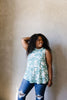 Moody Sage Thermal Tie Dye Top
