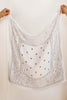 Moon & Star Print Scarf White