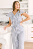 Nautical & Nice Striped Jumpsuit